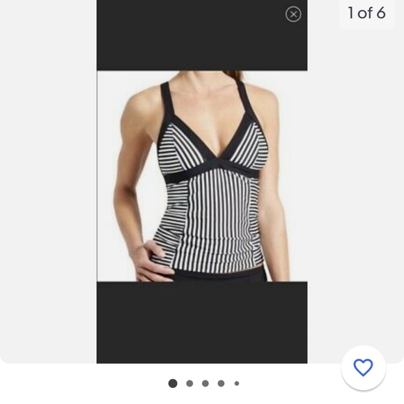 Athleta Other - Athleta black and white tankini large